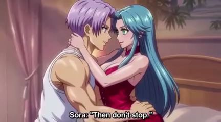 Trunks Seduce his Wife for Anal Sex first Time Hentai Anime